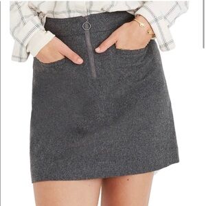 Madewell Fireside Wool Miniskirt